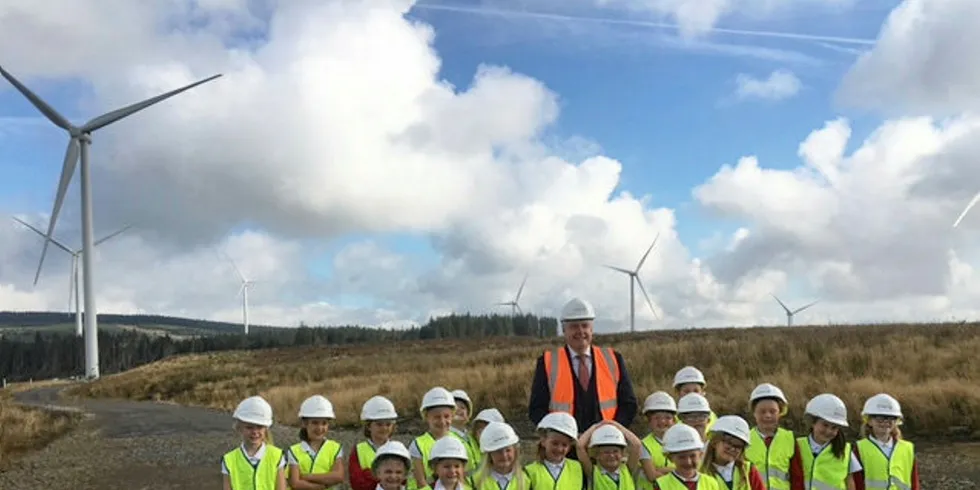 First Minister at Pen y Cymoedd wind farm inauguration