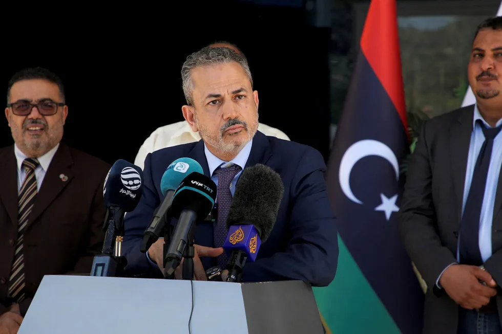 Farhat Bengdara, chairman of the Libyan National Oil Corporation.