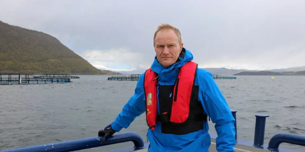 Styreleder Geir Wenberg i Wenberg Fiskeoppdrett.