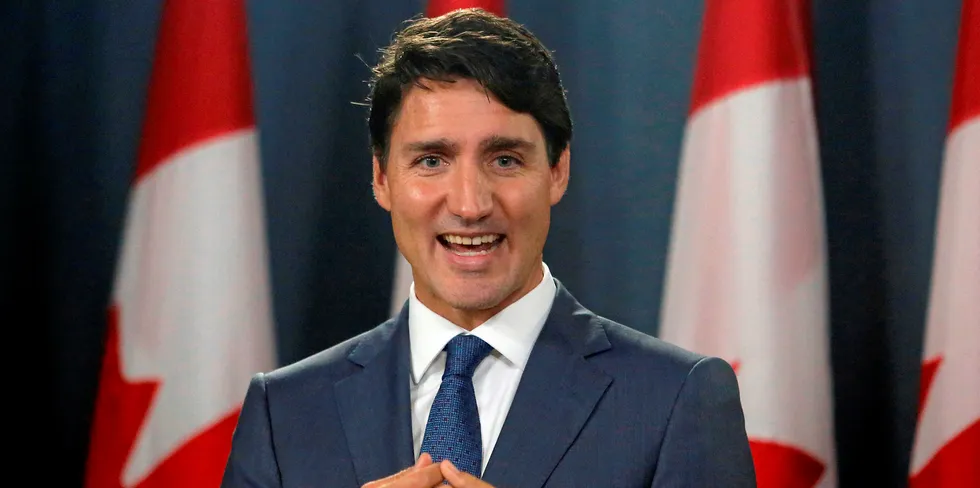 Leder for det liberale partiet i Canada, og landets statsminister Justin Trudeau.