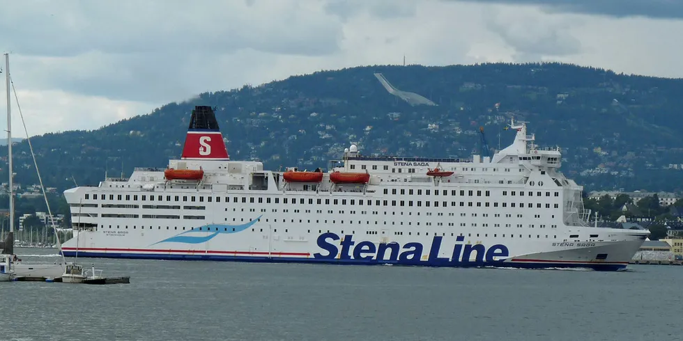 Danskebåten: Myndighetene utreder om fjernvarme brukes av skip i Oslo. Her ser vi en av Stena Lines ferjer som går i skytteltrafikk mellom Oslo og Fredrikshavn.