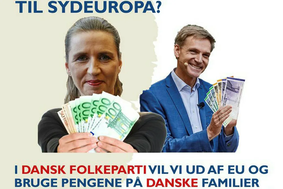 Dansk Folkeparti angriper statsminister Mette Fredriksen og sosialdemokratene for viljen til å støtte EU-land i krise etter koronapandemien