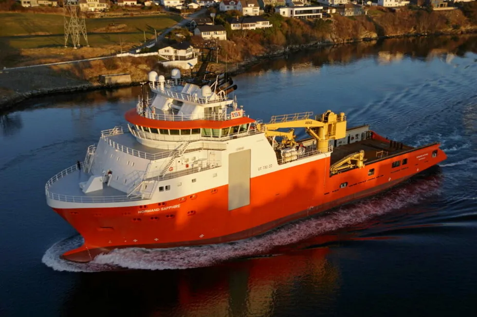«Normand Sapphire» er en av ankerhåndtererne som skal inn i kontrakt i Vest-Afrika.