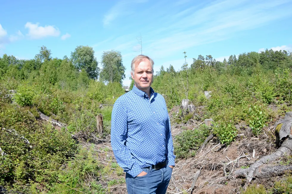 Gaute Tjensvoll i Fred. Olsen Renewables er frustrert over treg fremgang i solprosjektet på Sem.