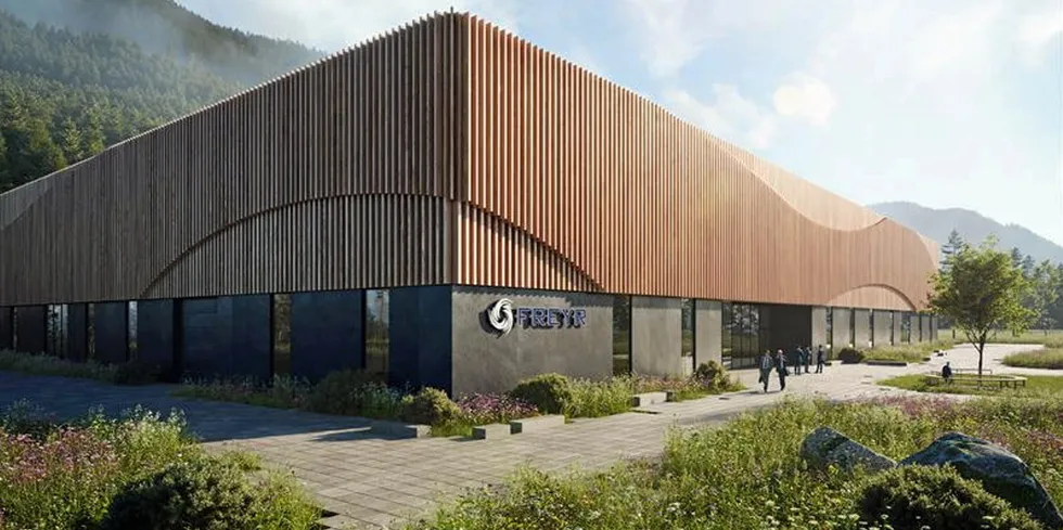 Freyr vil bygge en gigantisk batterifabrikk i Mo i Rana.