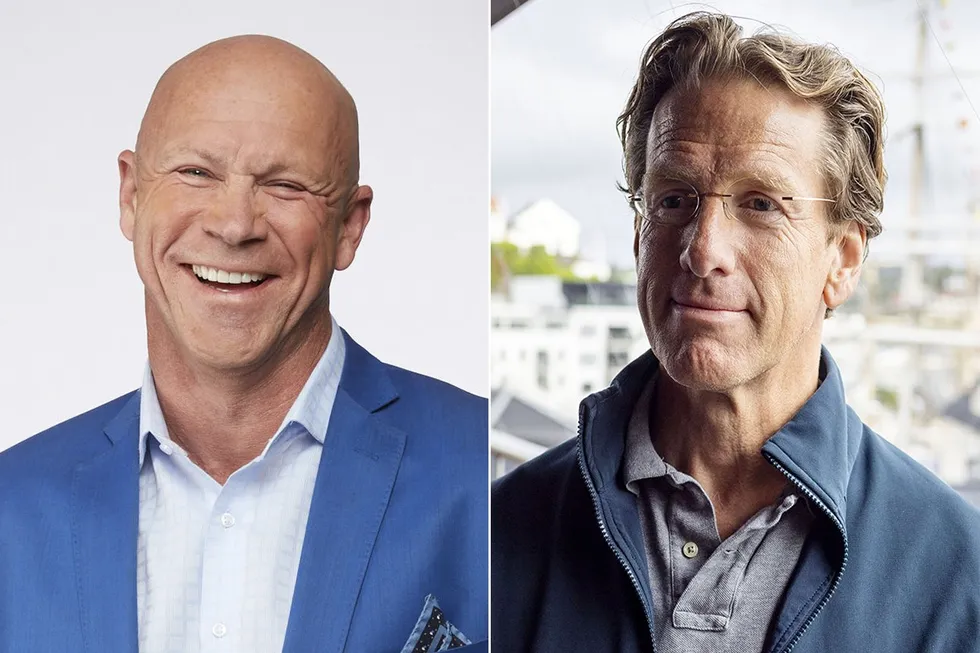 Endre Holen (tv) er tidligere styremedlem i Nordic Semiconductor. Styreleder Birger Steen er straks ferdig, om valgkomiteen får viljen sin.