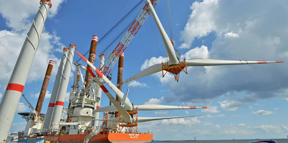 Fred Olsen Windcarrier loads up with offshore wind turbine rotor stars