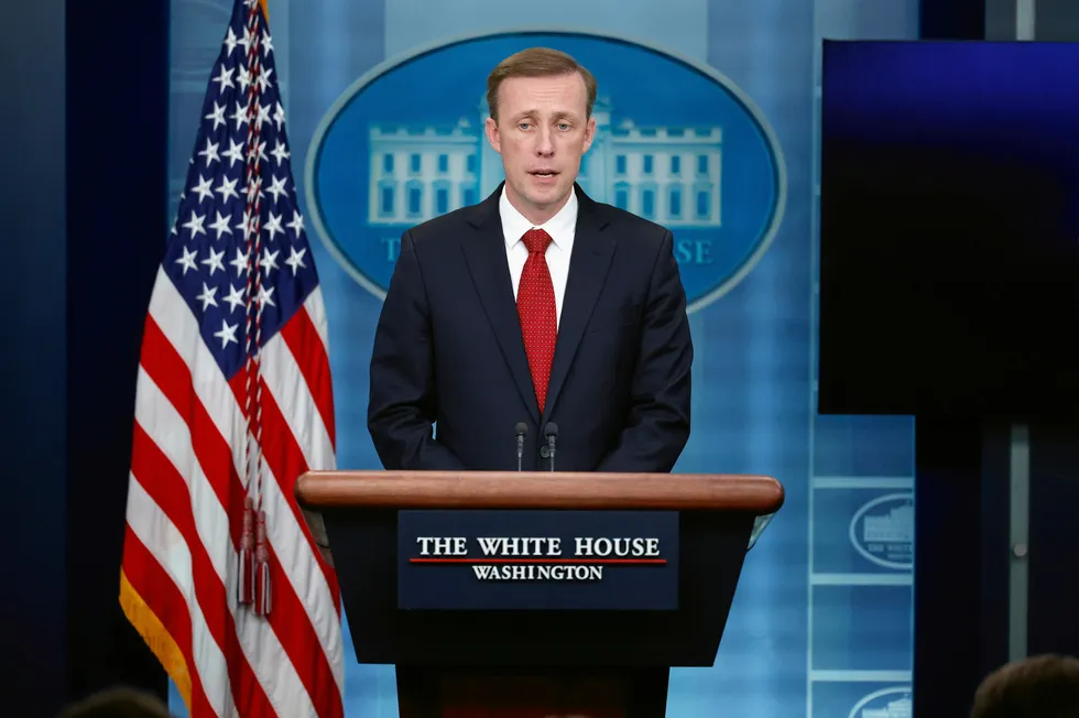 US national security adviser Jake Sullivan, who will take part in the EU-US task force discussions.