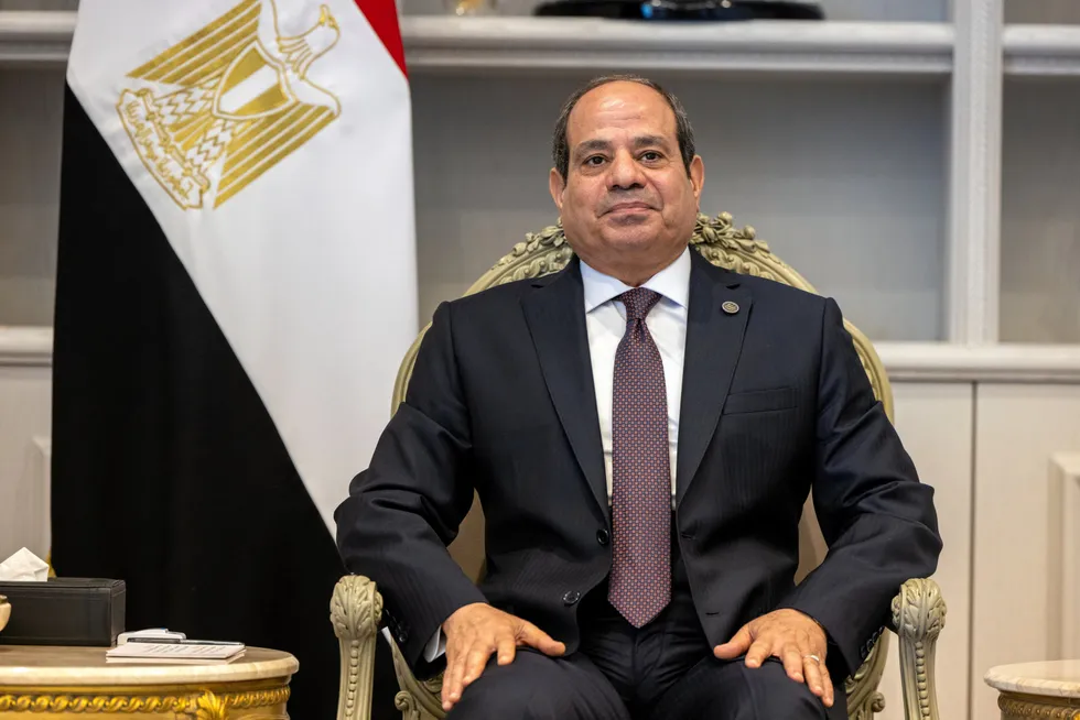Abdel Fattah El-Sisi, president of Egypt.