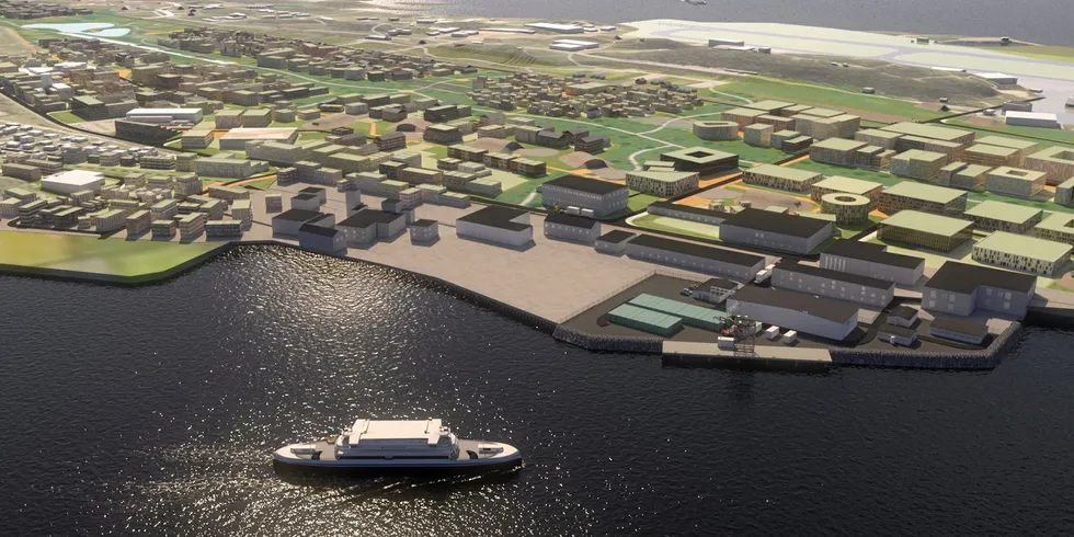 GreenHs planlagte hydrogenfabrikk på Langstranda i Bodø kan bli en realitet i 2025..
