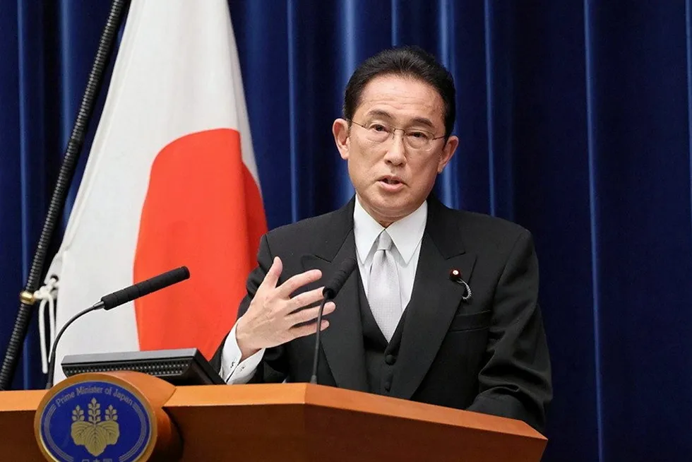 Japan's prime minister Fumio Kishida.