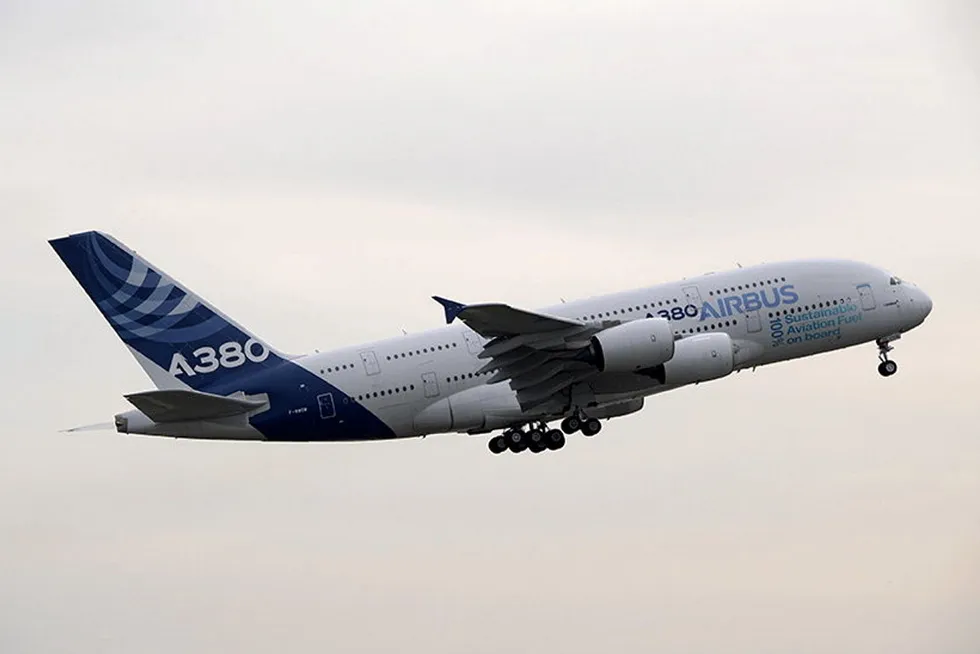 The first Airbus A380 powered by 100% sustainable aviation fuel took to the skies in 2022.