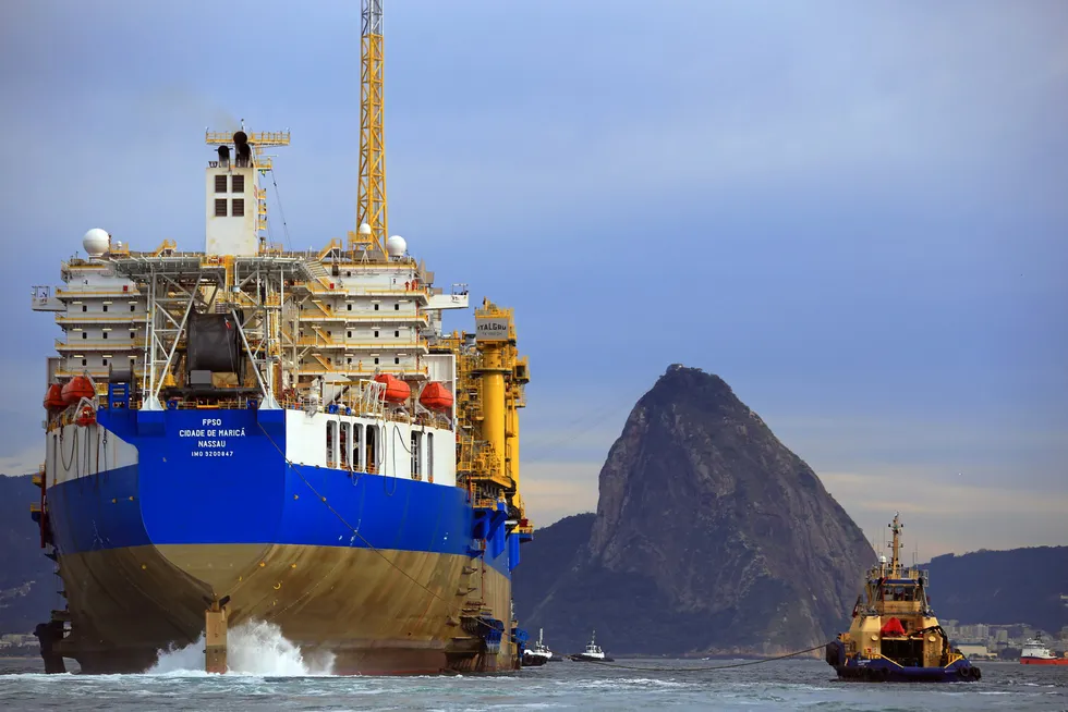 Onwards: the Cidade de Marica FPSO is producing in the Tupi pre-salt field in the Santos basin