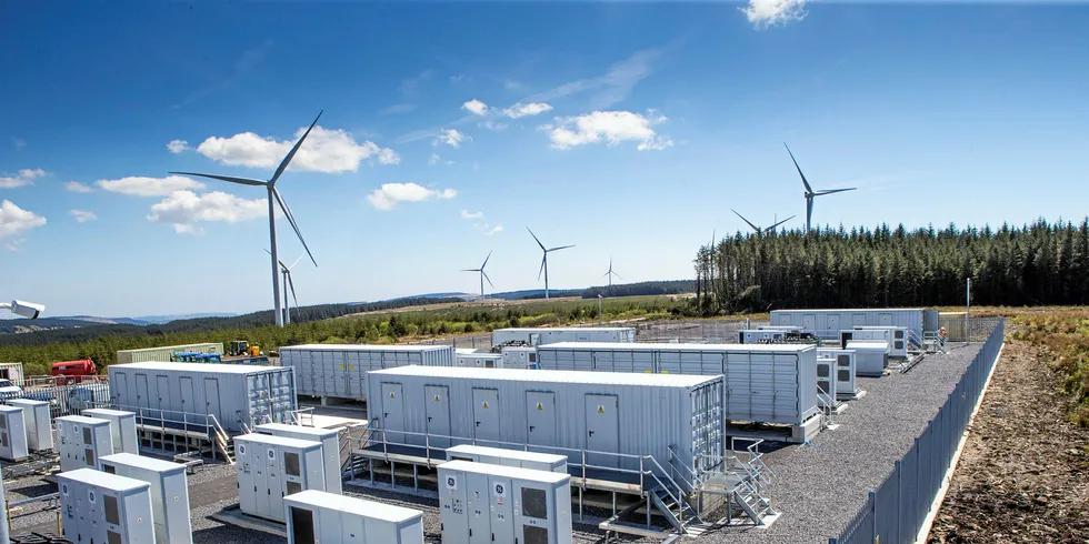 Vattenfall's Pen y Cymoedd Wind Farm and storage system.