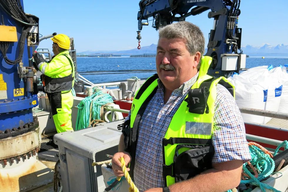 Jan Erik Jakobsen, daglig leder i det familieeide oppdrettsselskapet Seløy Sjøfarm i Herøy kommune, Nordland.