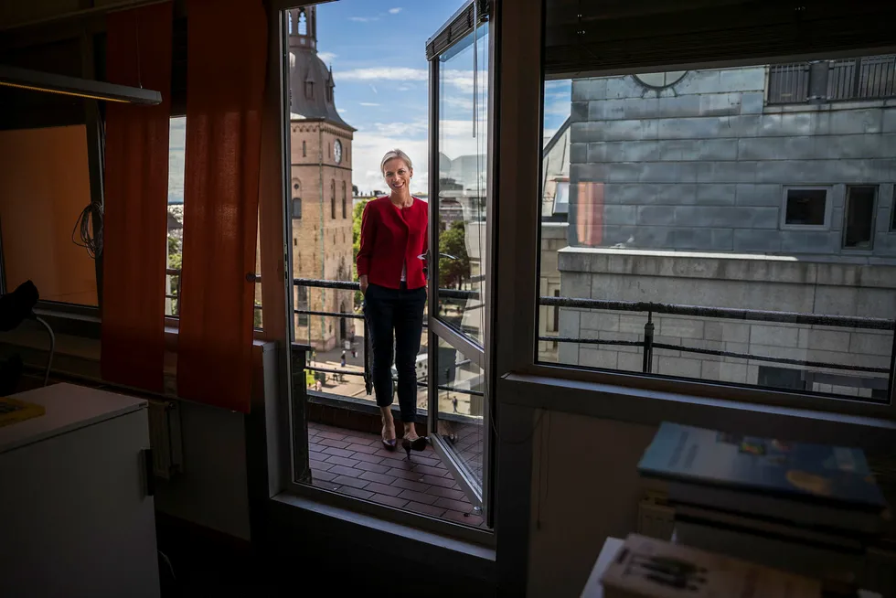 Marte Gerhardsen i Tankesmien Agenda reagerer kraftig på Stein Erik Hagens betraktninger rundt formuesskatten. Foto: Per Thrana
