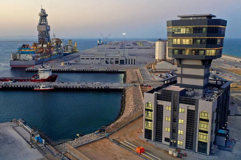 The Omani port of Duqm, from where green ammonia from the project is likely to be exported.