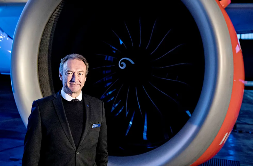 De ansatte i SAS ble informert gjennom intranettet om at SAS er i ferd med å lande en avtale med Airbus om kjøp av fly til kort og mellomdistansedflyvningene, forteller informasjonssjef  Knut Morten Johansen Foto: Aleksander Nordahl
