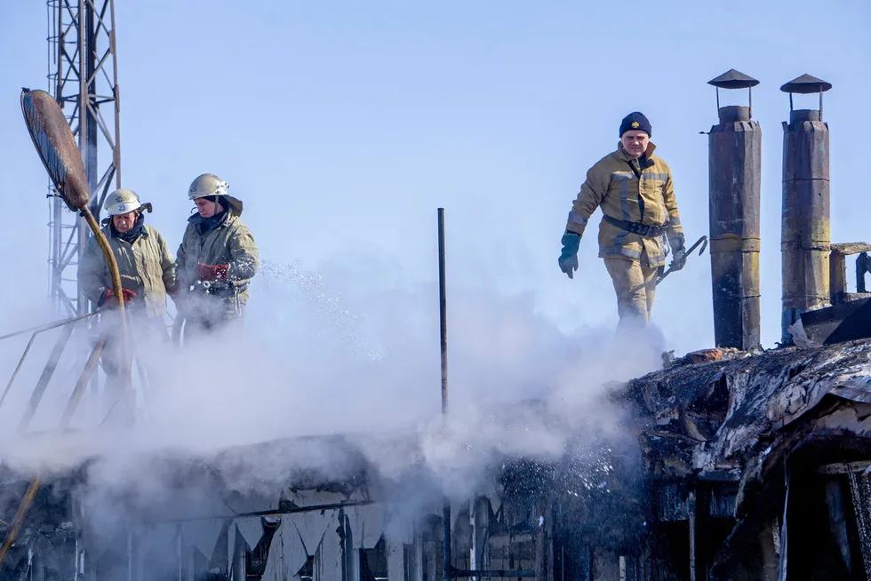 Dramatic video: Fire ravages Ukraine gas facility after ‘targeted’ Russian attack