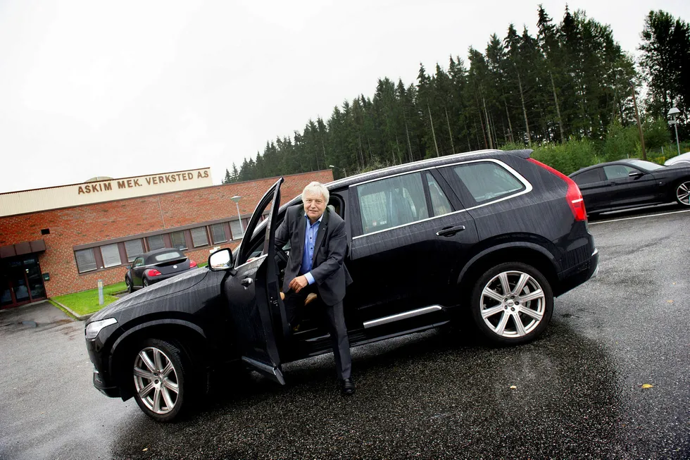 – Vi har kontakt med flere aktører, sier styreleder Olav Peder Breivik i Viken Skog, som kjemper for å redde Norske Skogs norske bedrifter. Foto: Elin Høyland