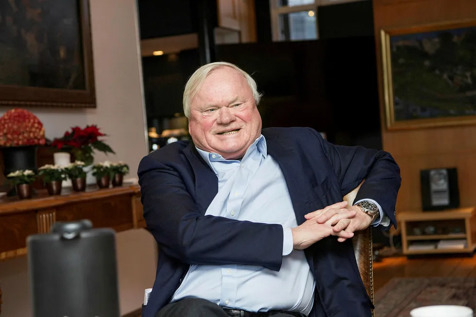 Skipsreder, forretningsmann og milliardær John Fredriksen er største aksjonær i Frontline.