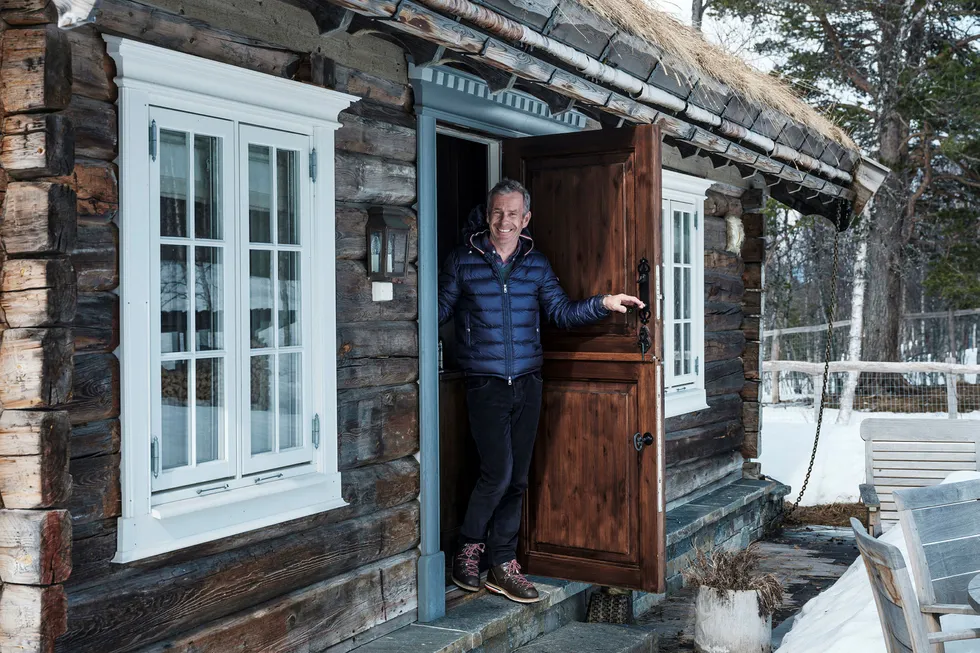 Hyttemegler Christian Haatuft melder om rekordomsetning på Geilo. Siden nyttår har han solgt hytter for 312 millioner Foto: Pål Harald Uthus