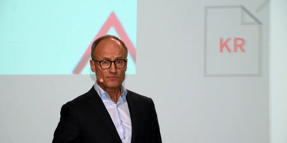 Aldri før har Enova godkjent så mange søknader som i 2023. Her Nils Kristian Nakstad, administrerende direktør i Enova.