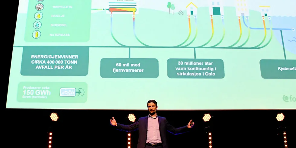 Vil samarbeide: Administrerende direktør i Fortum Oslo Varme, Eirik Folkvord Tandberg, mener at vannkraften vil være avhengig av fjernvarme for å kunne konkurrere med billig solenergi i fremtiden.