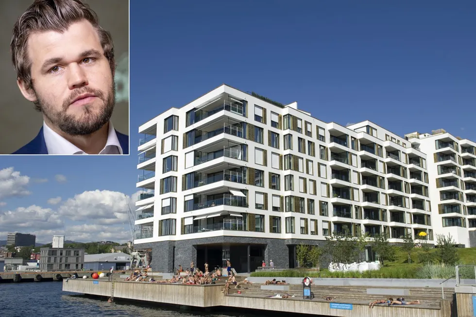 Dyna brygge 6 er adressen der mange med noen av de tykkeste lommebøkene har valgt å bosette seg. Nå har Magnus Carlsen solgt sin leilighet for 7,7 millioner kroner mer enn han kjøpte for.