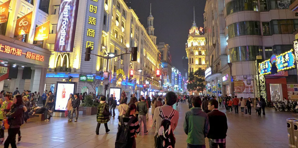 Illustrasjonsfoto fra Shanghai – bildet er tatt før coronavirusets æra.