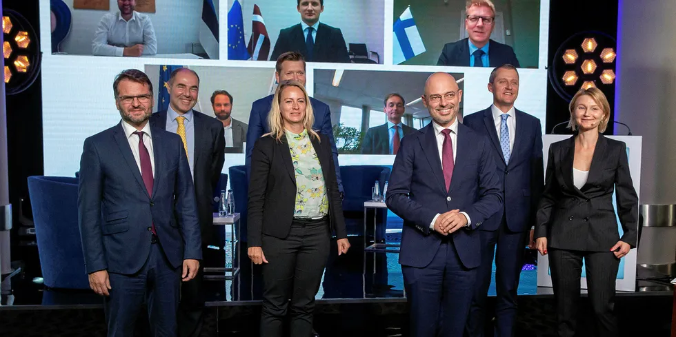 Physical and video conference participants for the Baltic Sea Offshore Wind Declaration