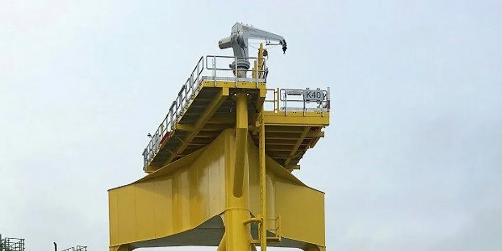 Orsted installs first suction bucket at Borkum Riffgrund 2