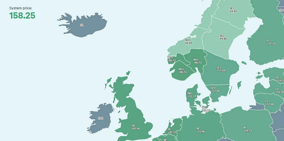 Norge hadde Europas høyeste strømpris andre juledag, og det sørget for at utenlandskablene ble brukt til strømimport.