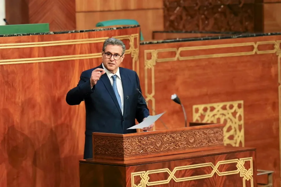 Moroccan prime minsiter Aziz Akhannouch.