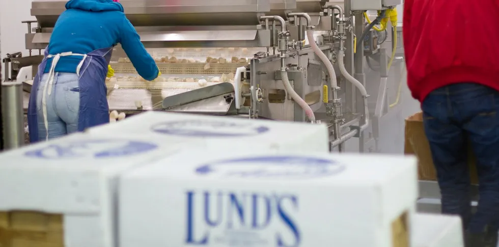 Lund's fisheries is improving its freezing capability for scallops.