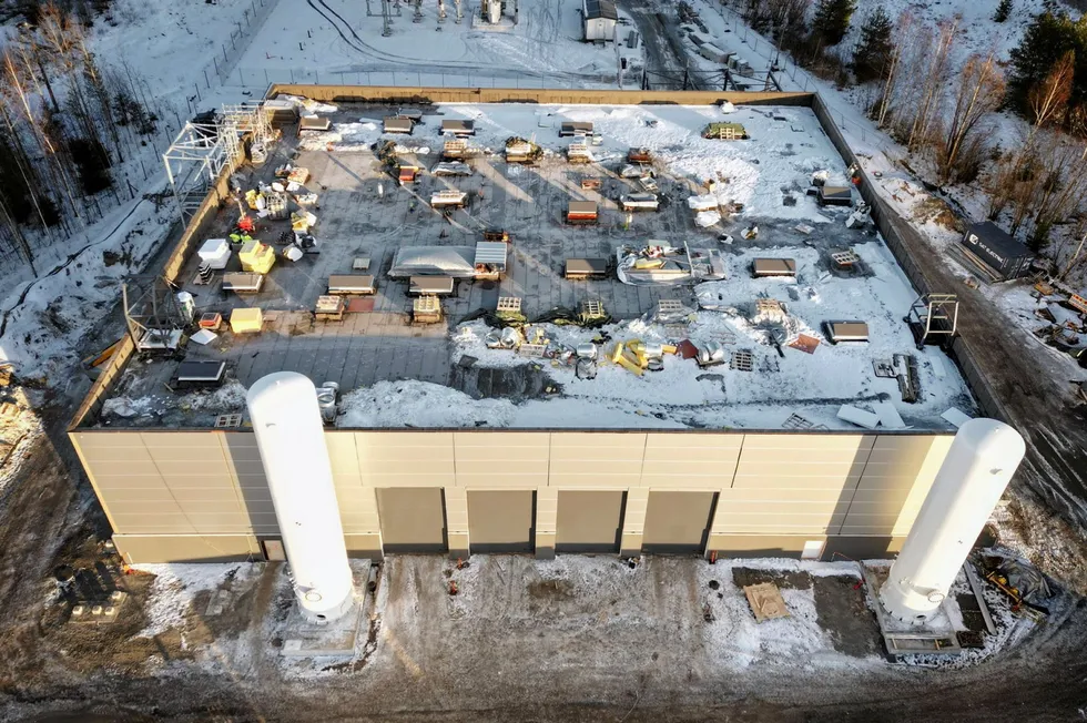 P2X Solution's green hydrogen and synthetic methane plant, Finland.