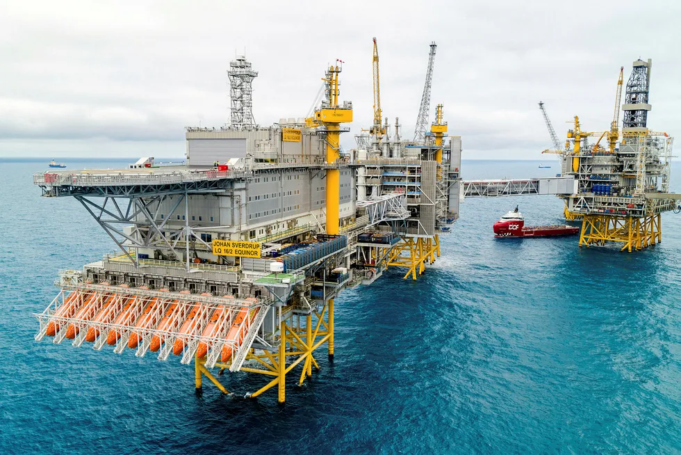 Output cut: Johan Sverdrup field centre