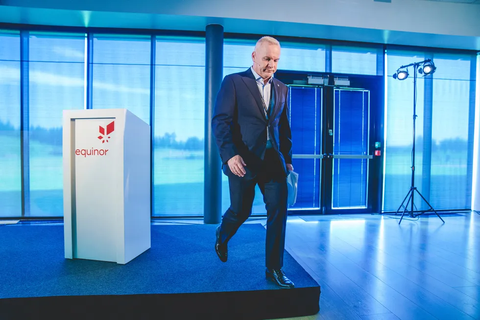 Canada plans: Equinor chief executive Anders Opedal.