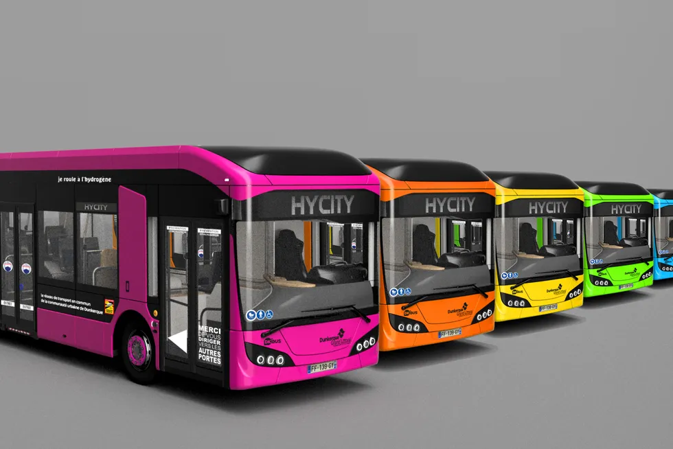 Safra's Hycity bus.