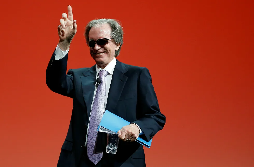 Bill Gross, tidligere medgründer og toppsjef i gigantkapitalforvalter Pimco, har inngått forlik med Pimco etter at de valgte å kaste ham for to år siden. Her fra et investeringsseminar i regi av Morningstar i Chicago, 2014. Foto: Jim Young/Reuters