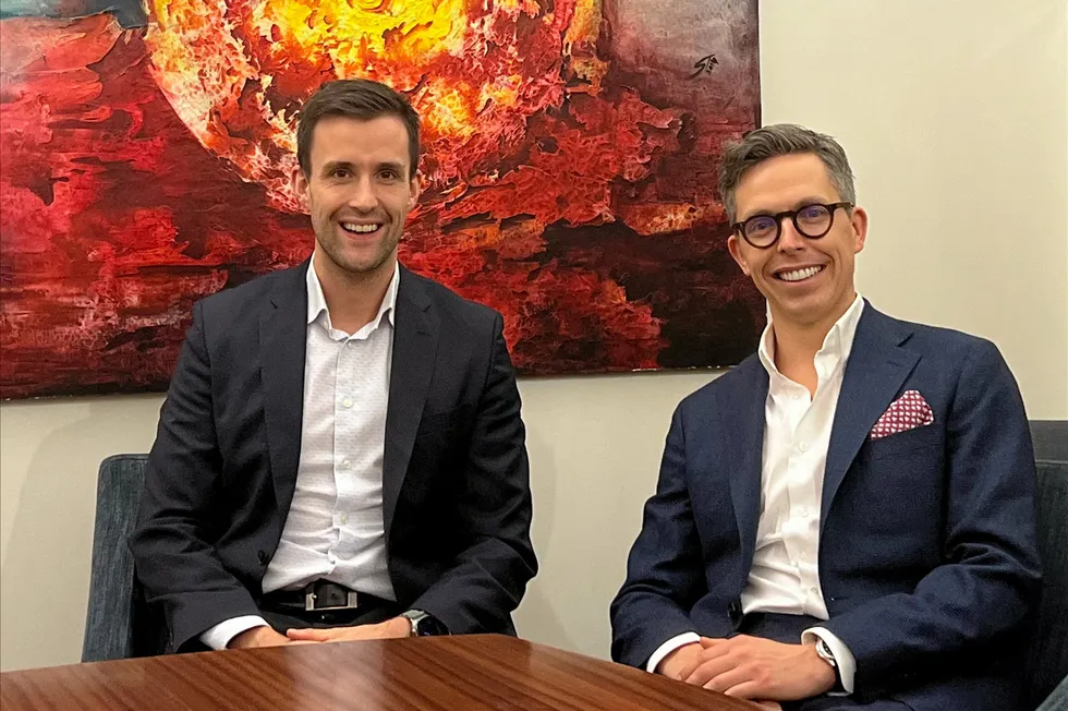 Mats Nygaard Johnsen (t.v.) og Marius Ytterstad i Agalas.