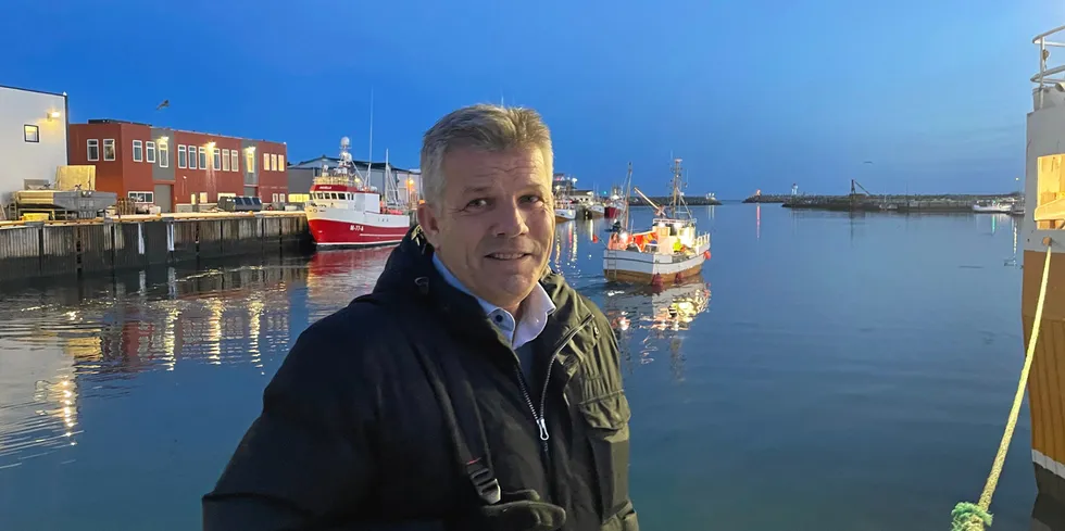 . Fiskeri- og havminister Bjørnar Skjæran i Berlevåg 13. desember 2022.