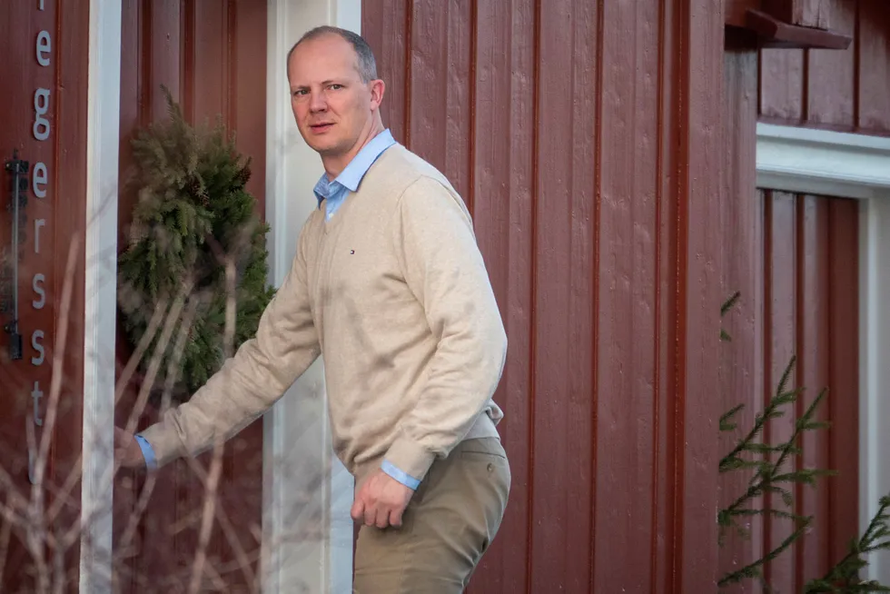 Frp-nestleder Ketil Solvik-Olsen fløy hjem fra USA for å delta i regjeringsforhandlingene på Granavolden i januar.