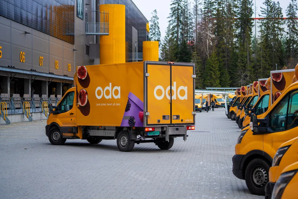 Oda er Norges største matbutikk på nett, med hjemlevering, her fra Liertoppen.