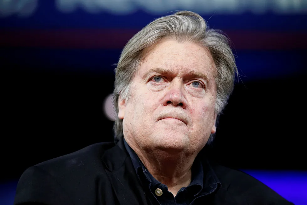 Stephen Bannon var president Donald Trumps sjefstrateg, men de to røk uklar. Foto: JOSHUA ROBERTS/Reuters/NTB scanpix