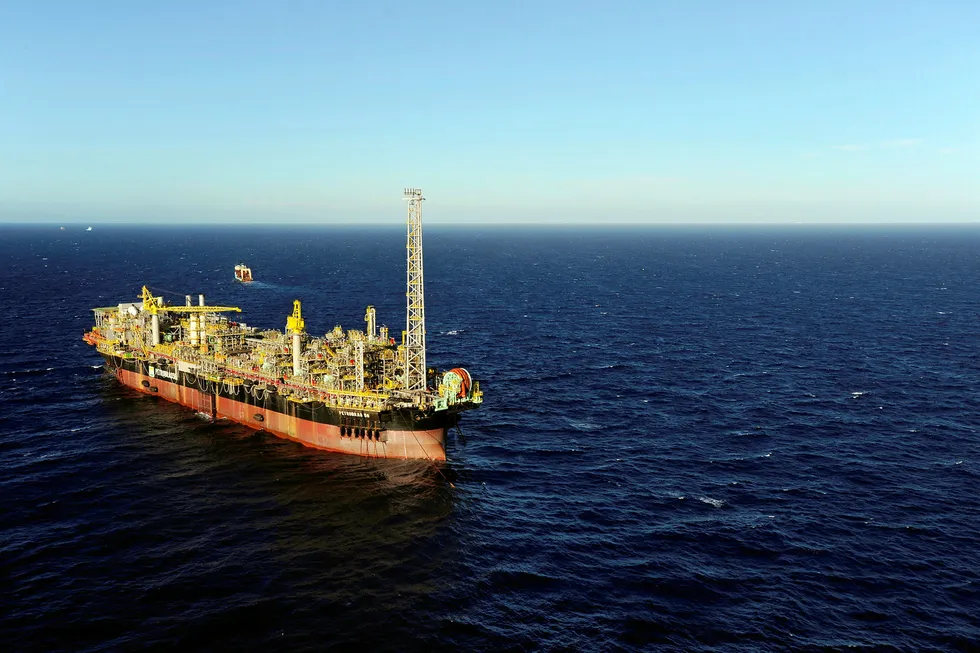 New tender out: the P-58 is one of four FPSOs operating in the Parque das Baleias complex off Brazil