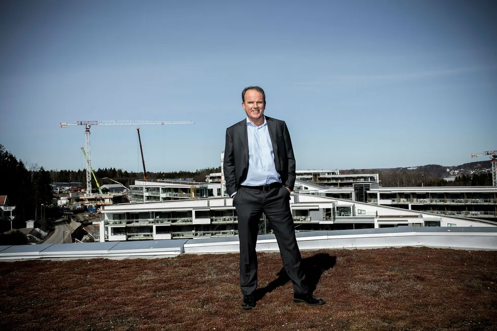 Arbeidende styreleder Roar Ingdal gjør det han kan for å fjerne fordommene mot menigheten som står bak gigantanlegget Oslofjord convention center på Brunstad i Vestfold. Foto: Tomm Wilgaard Christiansen