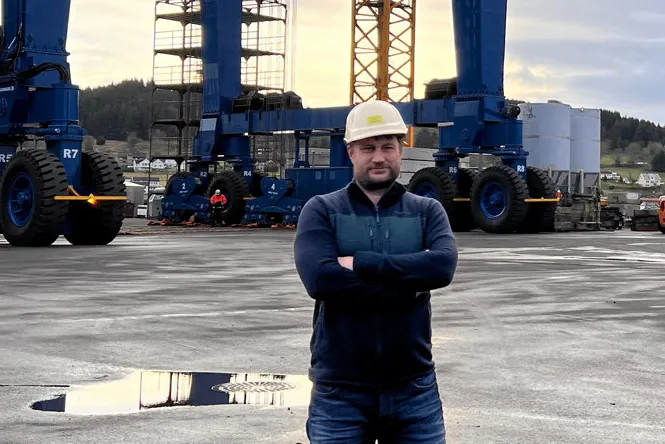Hugo Strand, verftsdirektør ved Fitjar Mekaniske Verksted.