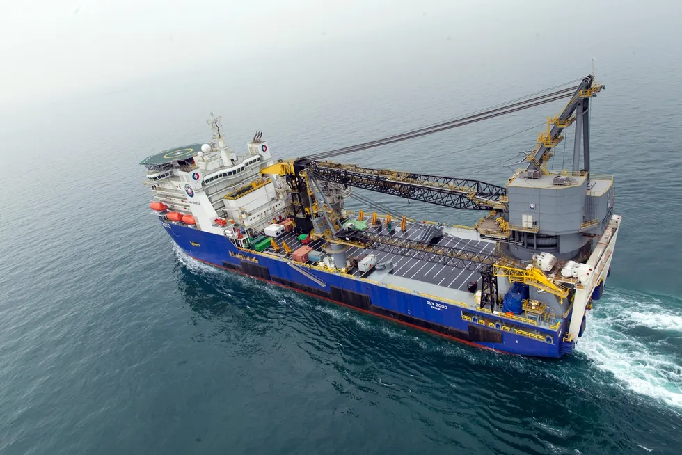 US contractor McDermott's offshore construction vessel DLV 2000.