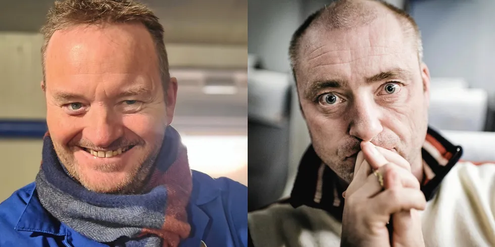 Geir Ove Ystmark i Sjømat Norge og Robert Eriksson i Sjømatbedriftene trenger hjelp for å nå gjennom til det norske folk.